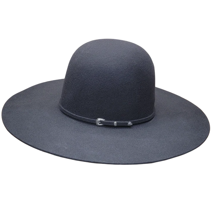 RODEO KING CHARCOAL 3X 4-1/2" BRIM OPEN CROWN