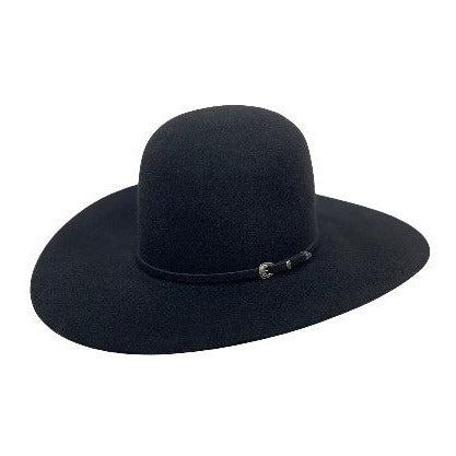 RODEO KING BLACK 7X 4-1/2" BRIM OPEN CROWN