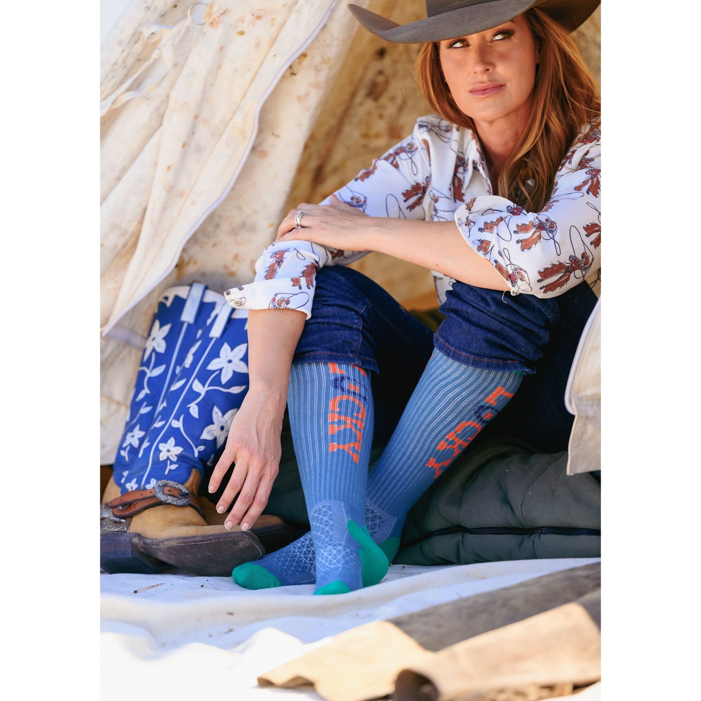 Lucky Denim Performance Boot Socks