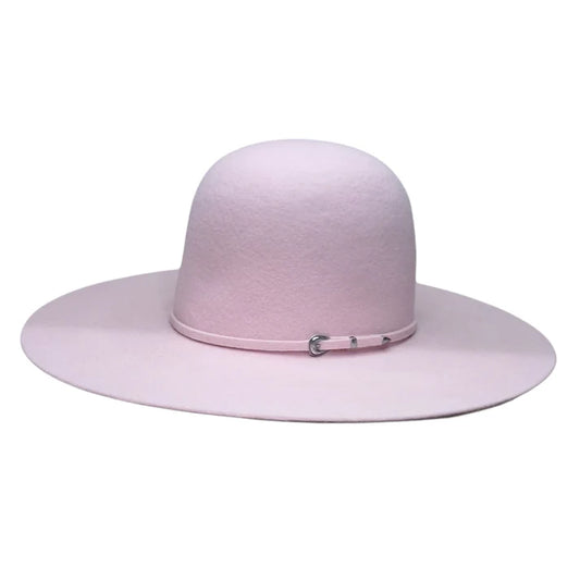 RODEO KING POWDER PINK 3X 4-1/2" BRIM OPEN CROWN