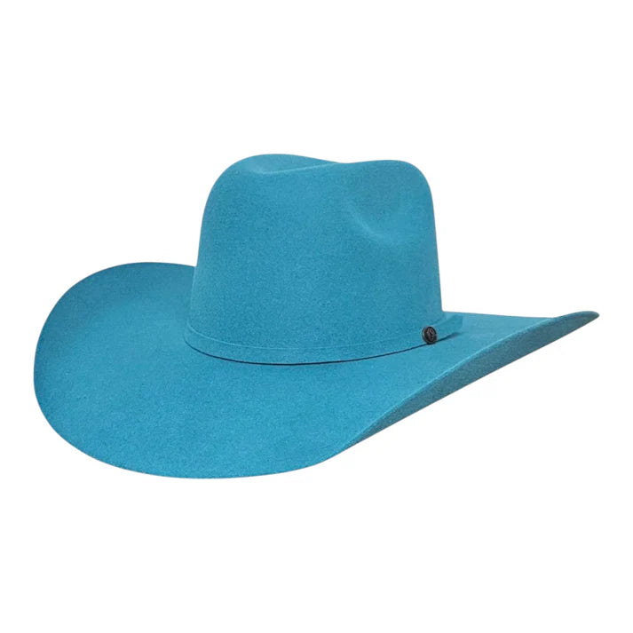 Gone Country American Turquoise 5X Wool Cashmere 4-1/4" Brim