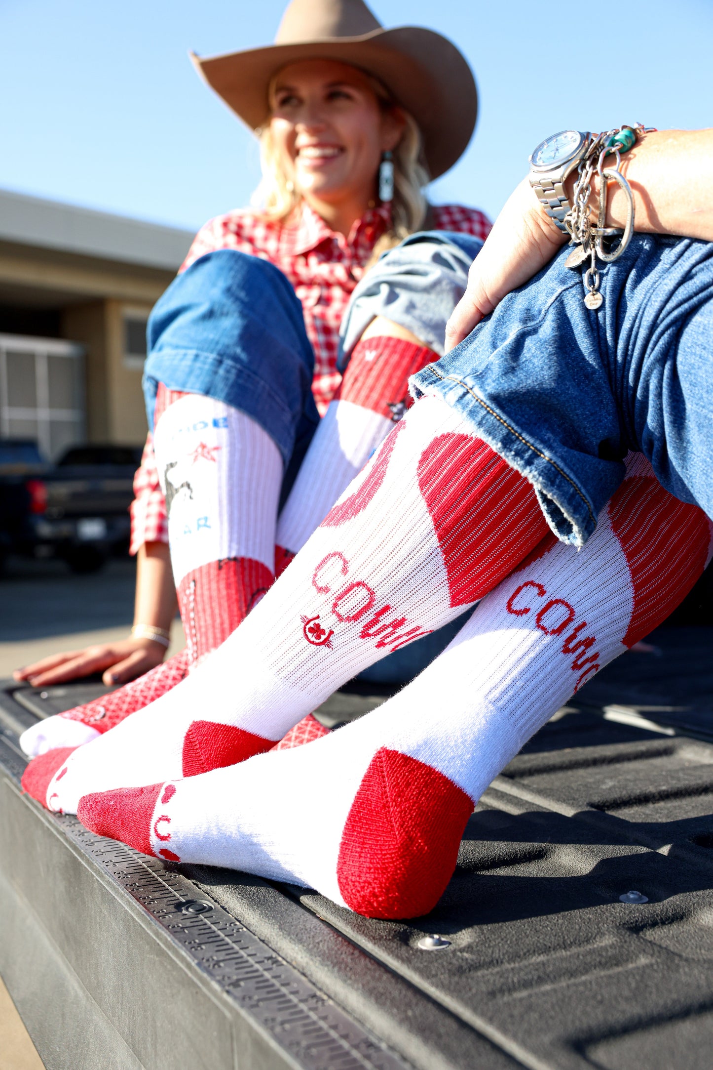 Lucky Hearted Love Performance Boot Socks