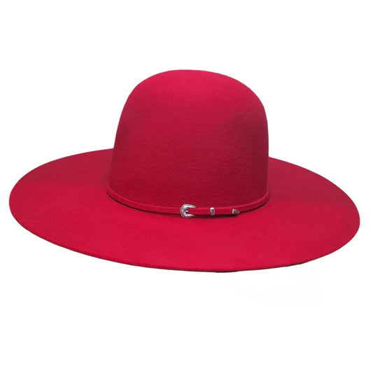 RODEO KING RED 3X 4-1/2" BRIM OPEN CROWN