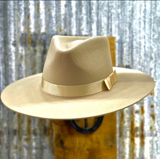 SILVERBELLY Pinch Front Fedora Style Wool Hat